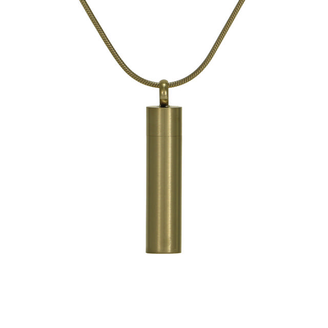 Bronze Cylinder w/cubic zirconia