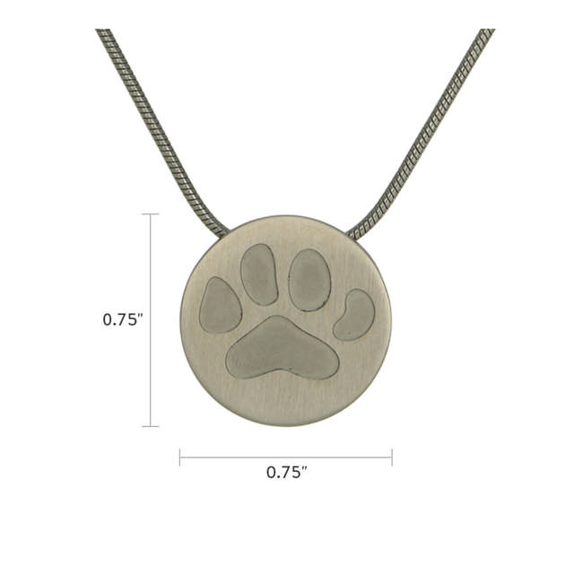 Pewter Round Large Paw
