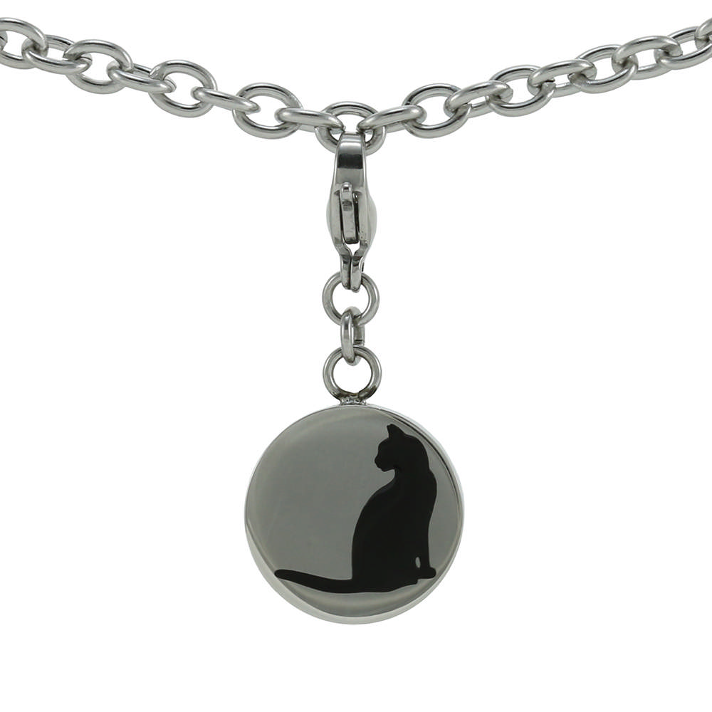 Pewter/Onyx Pet Charm Cat