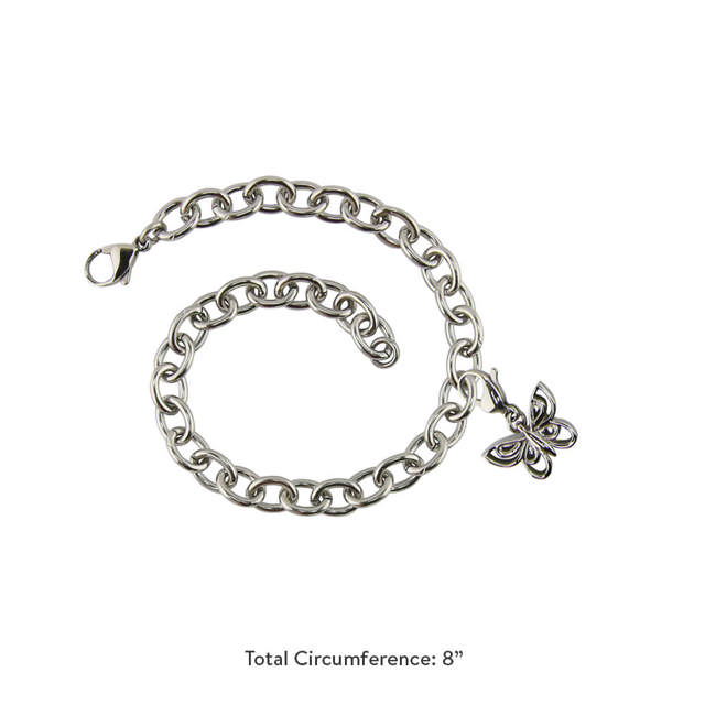 Bracelet with Butterfly Charm