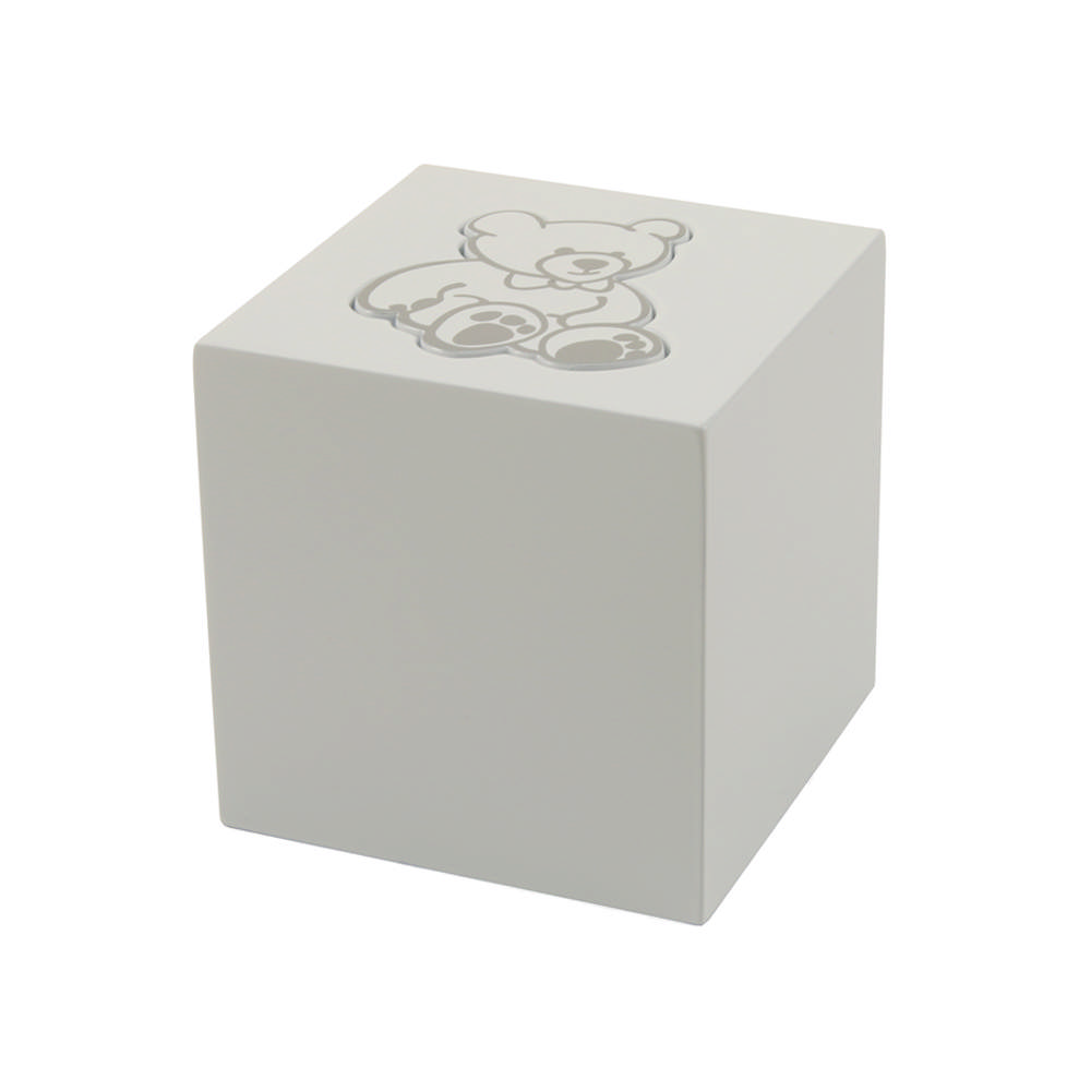 Teddy Bear Petite Urn, White